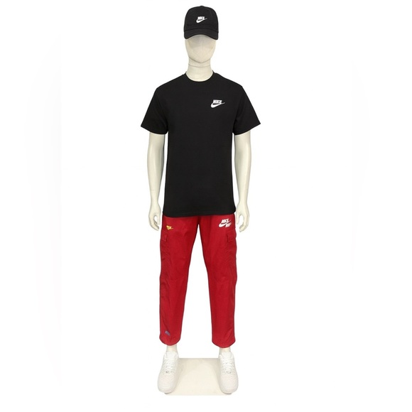 Nike Mens Sports Essentials Woven Cargo Joggers red size XXL DM6869 657 - Picture 1 of 5